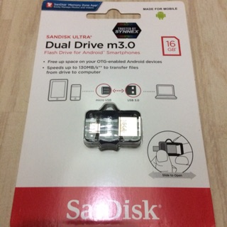 16GB SanDisk Ultra Dual Drive m3.0 หัว microUSB OTG Android