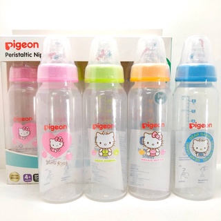 Pigeon ขวดนม RPP ลาย คิตตี้ พร้อมจุกนม รุ่น มินิ 8oz[แพค 4 ขวด]