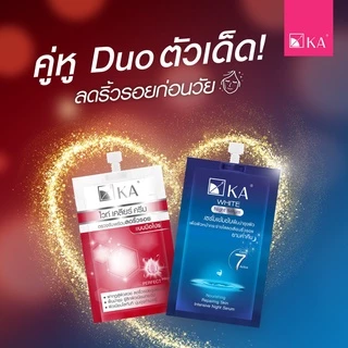 (กล่อง x6ซอง) เคเอ ไวท์ เคลียร์ ครีม KA WHITE CLEAR CREAM สูตรลดริ้วรอยแบบมือโปร 8 กรัม