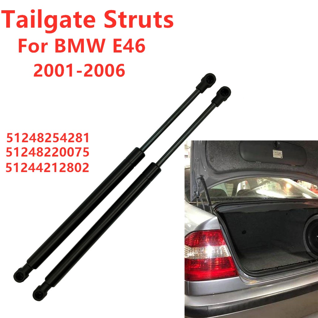 2Pcs！ โช้คอัพยกกระโปรงหลัง 2 ชิ้น 51248254281 สําหรับ BMW 3 Series E46 323 325 328 330 M3 2001-2006