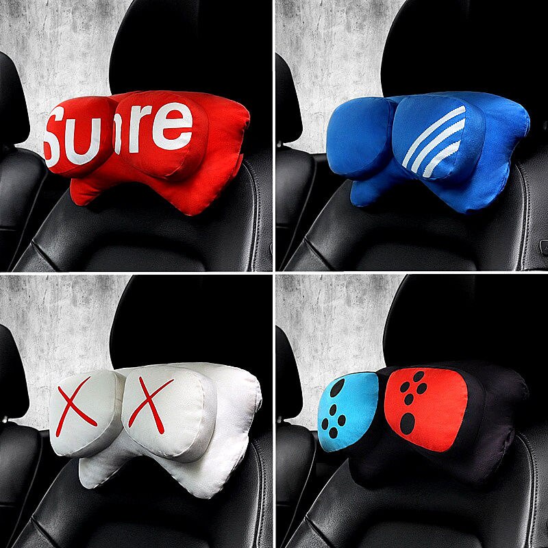 1Pcs Car Neck Headrest Pillow Cushion Sports Soft Auto Neck Rest Protector Fashion Car Accessories for Men Women Girls Universal 7Cc4