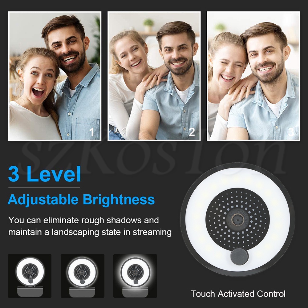 B60FPS Autofocus Webcam 1080P 2K HD Web Camera for PC Laptop Computer ...
