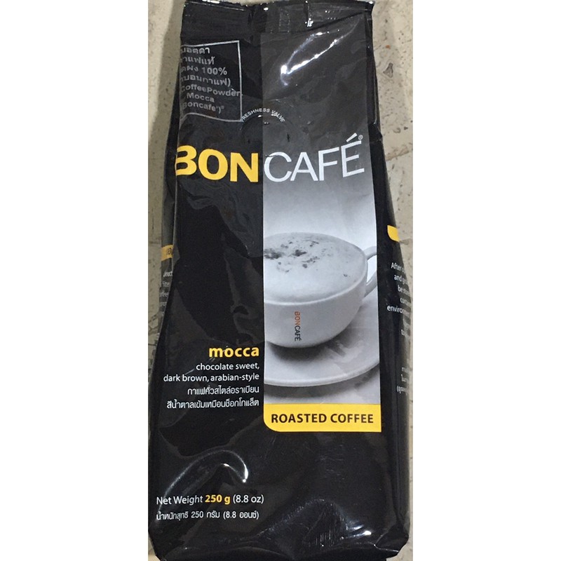 กาแฟคั่วบด BON CAFE MOCCA ROASTED COFFEE