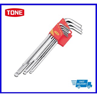 Tone Hex Key Wrench L-Type ประแจแอลหกเหลี่ยมหัวบอล BLB900 (รุ่นแข็งพิเศษ) 9 ชิ้น