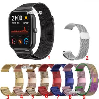 สายนาฬิกาข้อมือ สไตล์มิลาน สําหรับ Huami Amazfit GTS 2 3 4 2e GTS2 mini GTS 2e GTS3 gts4