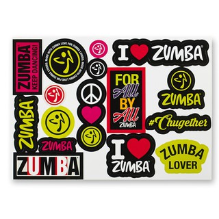 Zumba Wear : I Love Zumba Stickers 10 PK (สติ๊กเกอร์ซุมบ้า)