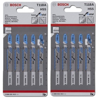 Bosch ใบเลื่อยจิ๊กซอว์ T118A - 10 ใบ#213