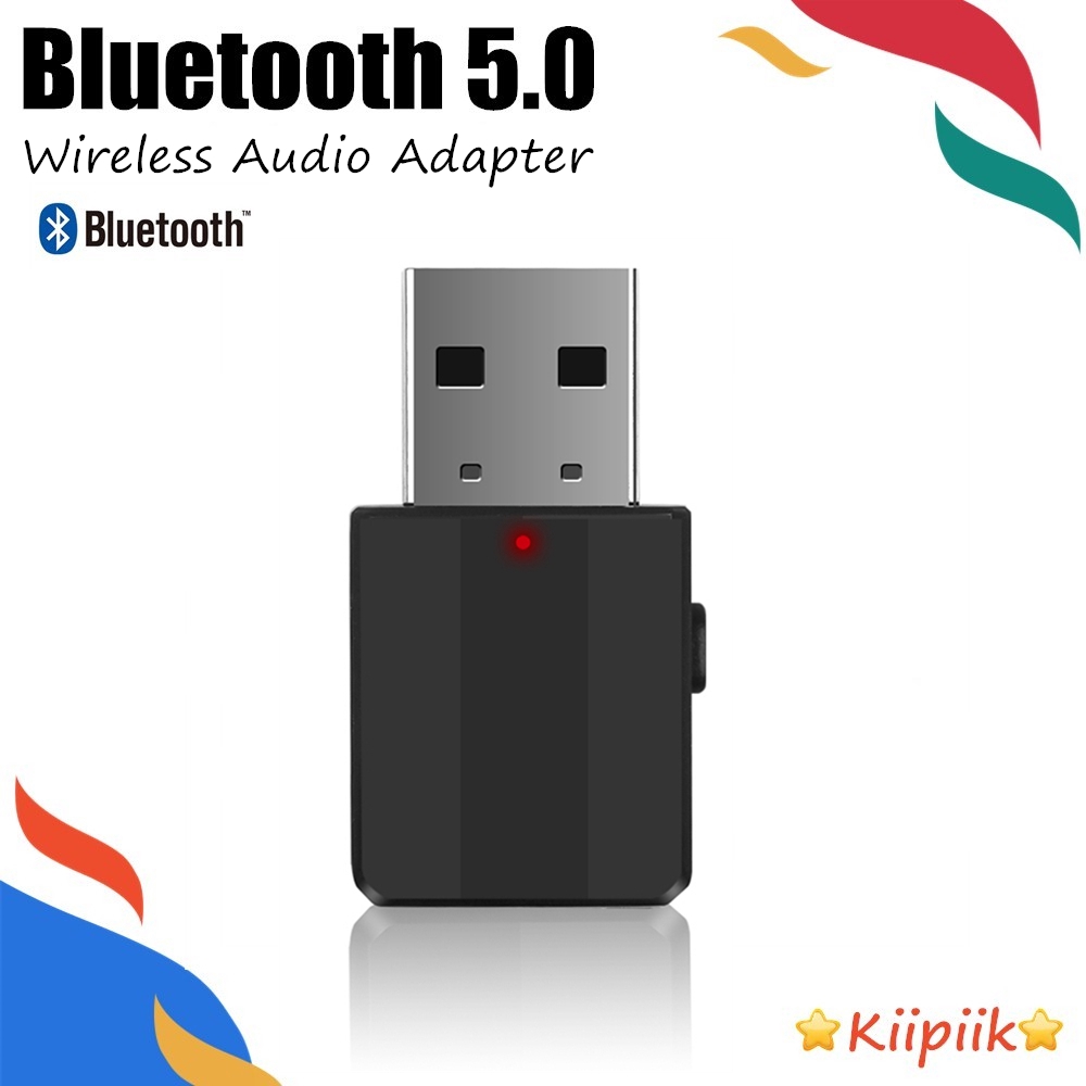 2 in 1 อะแดปเตอร์รับและส่งสัญญาณเสียง บลูทูธ 5.0 แบบไร้สาย หัว USB