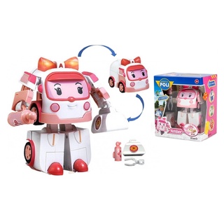 Robocar Poli  Amber 5" Transformer with LED - Amber หุ่นยนต์แปลงร่าง-แอมเบอร์แบบมีไฟ LED ขนาด 5"  SVR83095