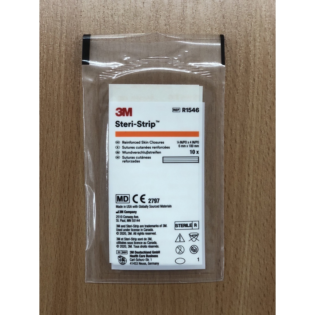 แผ่นปิดแผล 3M Steri-Strip (R1546) 6mmx100mm 2 แผ่น/ซอง