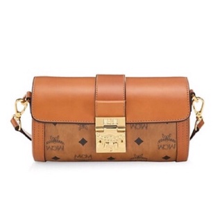 M. Small Tracy Visetos Leather Barrel Bag