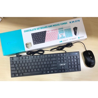 CHOCOLATE KEYBOARD&amp;MOUSE COMBO OKER KM-378