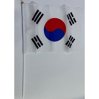 [ขายส่ง] ธงชาติเกาหลี แบบมีด้ามถือ ธงโบก ธงด้าม 손잡이가 있는 태극기 Korean Flag with Handle [5 ด้าม]