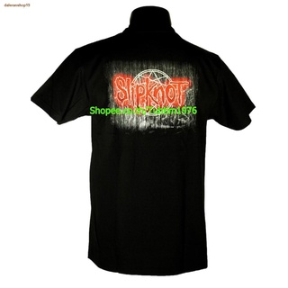 เสื้อยืดผ้าฝ้ายพิมพ์ลายแฟชั่น จุดประเทศไทยเสื้อวง Slipknot เสื้อวินเทจ ลายอมตะ สลิปน็อต SKT938