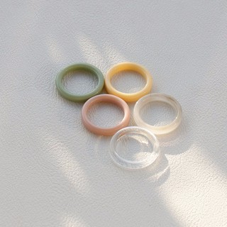 5pcs astel resin ring แหวนเรซิ่นเซ็ต