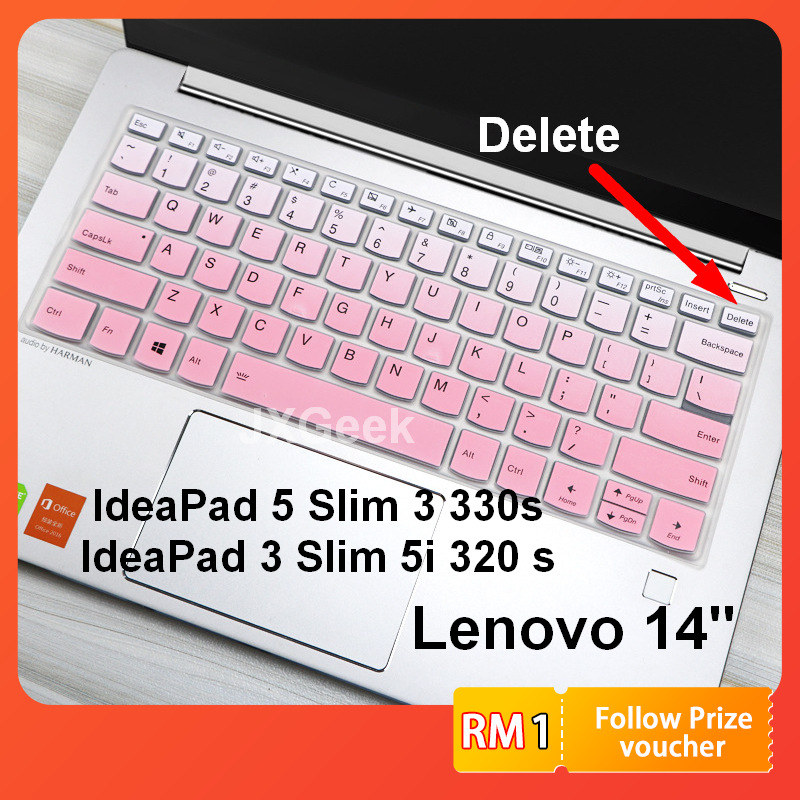 ฝาครอบแป้นพิมพ์ Lenovo 14 " Ideapad 5 Slim 3 Slim 5i IdeaPad 330s Ideapad 3 IdeaPad320 s 120s 330c 7