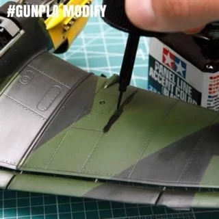 TAMIYA 87131 Panel Line Accent Color น้ำยาตัดเส้น Black 40 ml