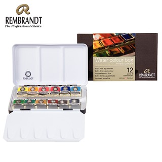 REMBRANDT สีน้ำชุด 12 สีเค้ก (RWC SET METAL 12 PANS) 1 ชุด