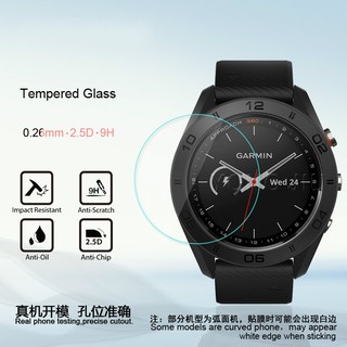 Garmin approach s60 s6 กระจกนิรภัยป้องกันหน้าจอสําหรับนาฬิกาข้อมือ Full Cover Watch Tempered Glass