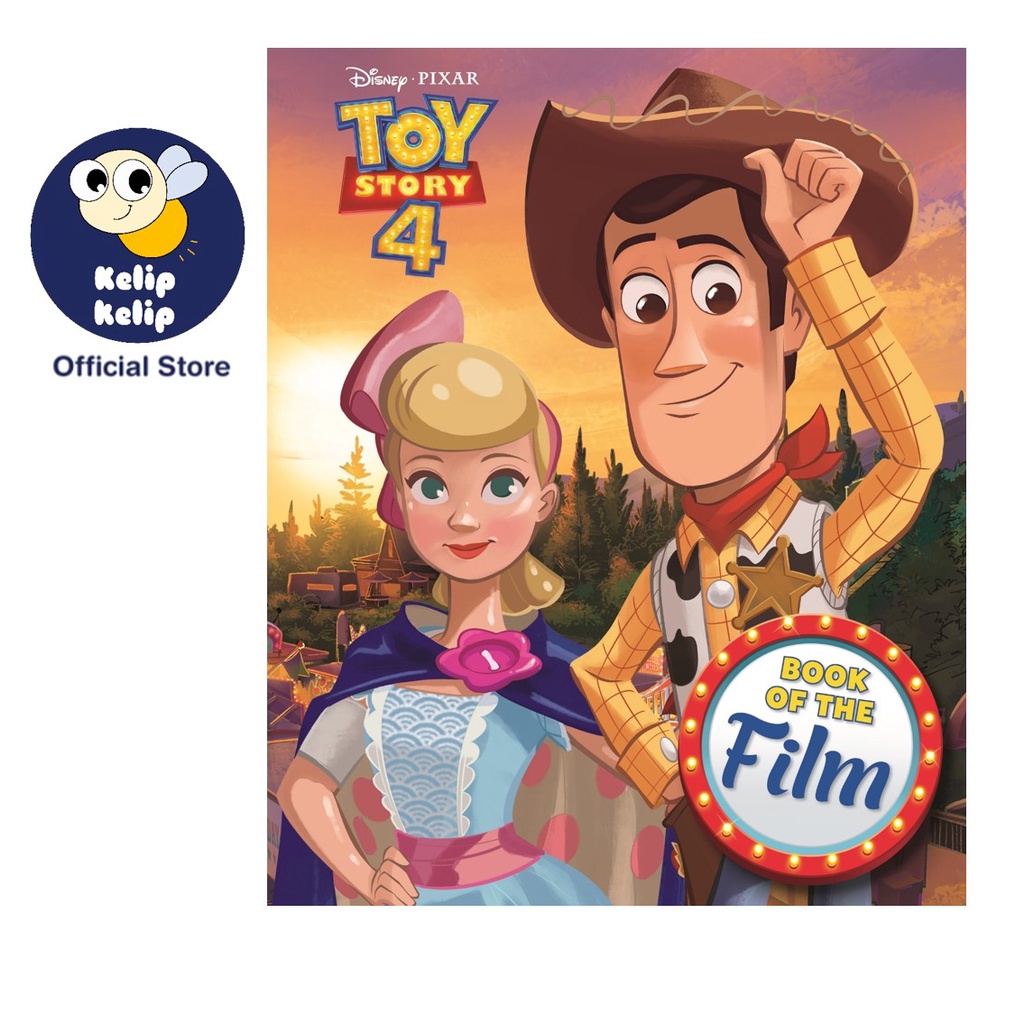 Disney Pixar Toy Story 4 the Book of the Film Story Book สําหรับเด็กที่มีปกแข็ง 56 หน้า