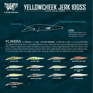 เหยื่อมินนาว Bone Yellowcheek Jerk 100SS