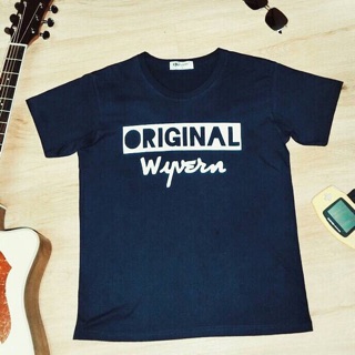 เสืัอยืด คอกลม แขนสั้น Wyvern เสื้อยืดแนวสตรีท cotton 100% รุ่น Original สีกรม