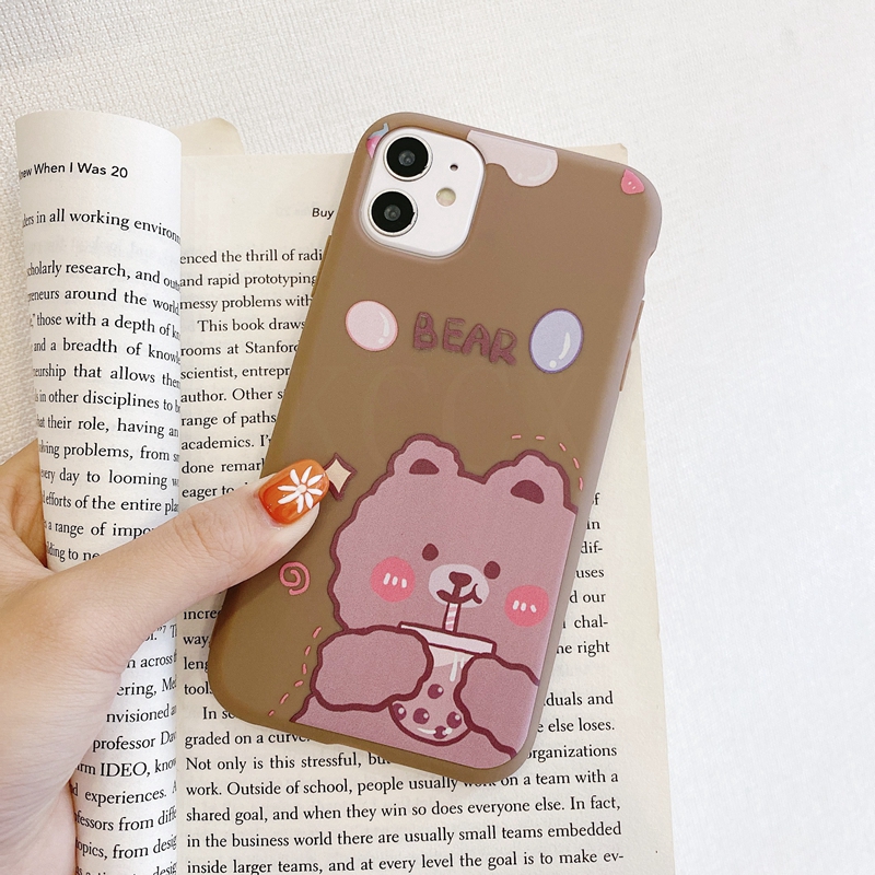 เคสมือถือซิลิโคนลายการ์ตูนหมีสําหรับ Oppo A12 A12e A7x F9 Pro A5s A7