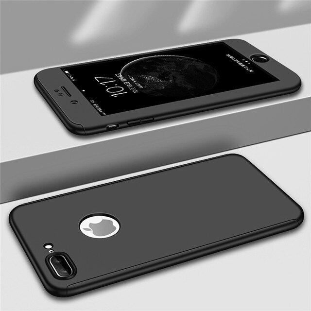 เคสโทรศัพท์มือถือ 360 องศา พร้อมฟิล์มกระจกนิรภัย สําหรับ IPhone 12 7 6 6s 8 Plus X XS SE 2020 Pro Max Mini 6.1 6.7 5.4