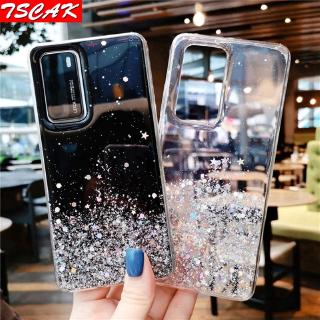 OPPO A92 A72 A52 A92s A91 A31 F15 A8 เคสโทรศัพท์ฟอยล์สีเงิน glitter สําหรับ