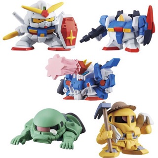 กาชาปอง กันดั้ม Gashapon Gundam SD Mark I Desktop ครบชุด 5 ตัว และแบบแยกชิ้น