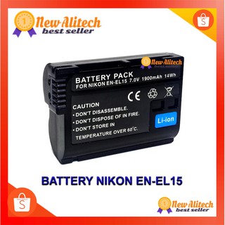 New Alitech EN-EL15 แบตเตอรี่นิคอน D7000,D7100,D7200 Nikon1 V1 Nikon Battery