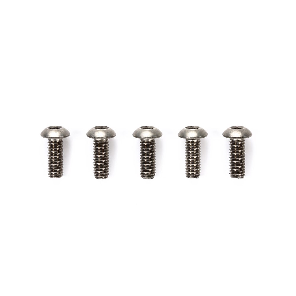 TAMIYA 53529 3x8mm TITANIUM ROUND HEX HEAD SCREW (5PCS.)