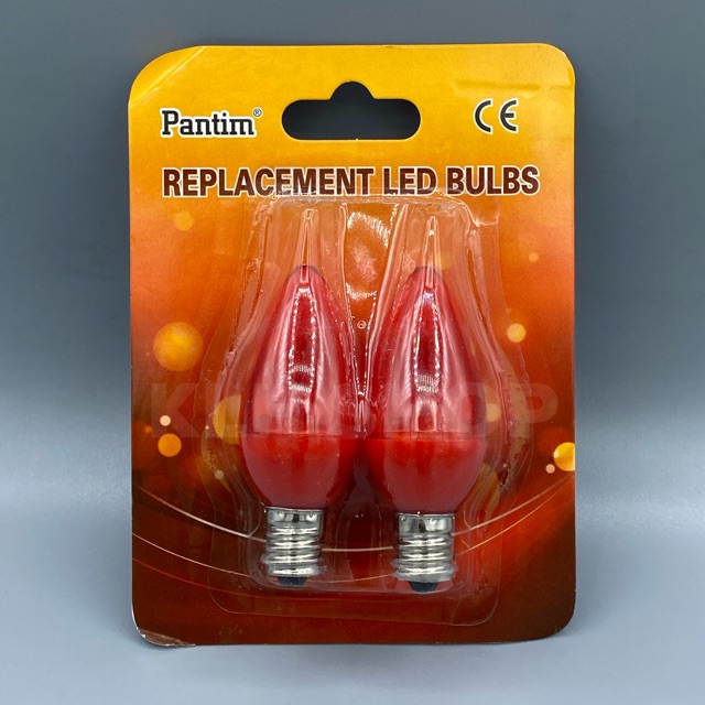 หลอดไฟศาลเจ้า led e12 แพ็คคู่