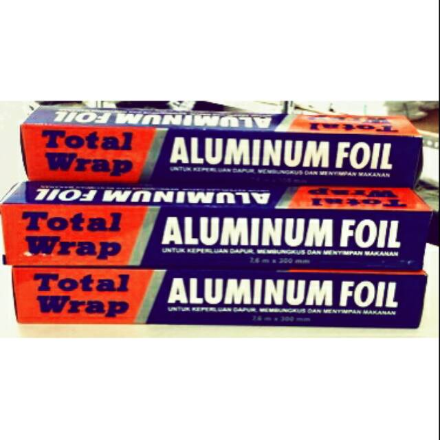ALUMINIUM FOIL TOTAL WRAP 7.6M x 300MM