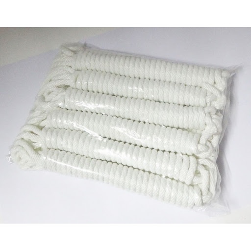 เชือกลูกเสือสีขาว / สีแดง ขนาด 5 มม. ยาว 2.50 เมตร ขนาดมาตรฐาน 5 มม เชือกสีขาว เชือกเรียนลูกเสือ ราคา ถูกที่สุด ดีลบีเคเค แกลเลอรีภาพที่ 7