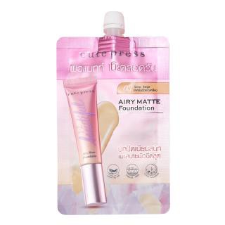 Cute Press airy matte foundation คิวท์เพรส 1-2 บิวตี้ฟูล แอร์รี่ แมทท์ ฟาวเดชั่น 5g.