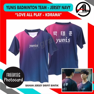 เสื้อยืด LOVE ALL PLAY JERSEY YUNIS NAVY KDRAMA PARK TAEJUN PARK TAEYANG