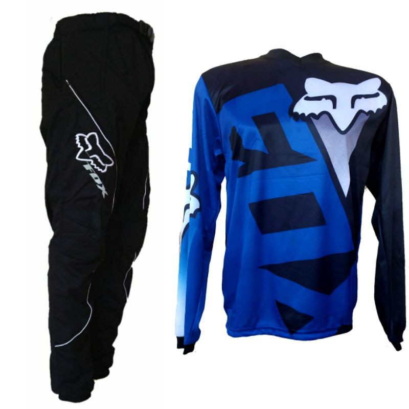 Atm Jersey Jersey กางเกงชุด Trail Cross ผจญภัย Mx Racing จักรยานขี่จักรยาน Downhill Blue A