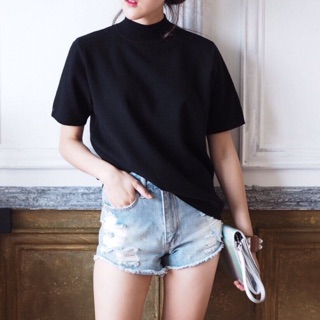 High neck top 1 ( black )