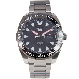 SEIKO นาฬิกาข้อมือผู้ชาย SPORTS 5 Automatic สายสแตนเลส สีเงิน/สีดำ รุ่น SRP743K1