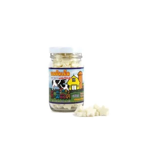 (1ขวด) T-MILK ลูกอม นมอัดเม็ด เม็ดดาว แคลเซียมสูง รสนม ช็อกโก สตรอเบอร์รี่ โยเกิร์ต 80 กรัม 90 เม็ด