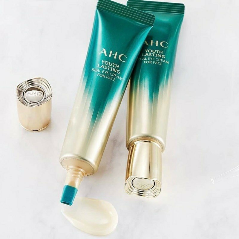 ของแท้ จากเกาหลี AHC Eyes Cream ครีมบำรุงรอบดวงตา หลอดเขียว ขนาด 12ml