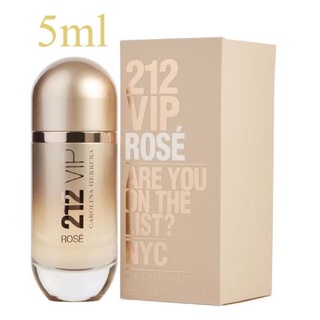 น้ำหอม CAROLINA HERRERA 212 VIP ROSE 5ml.