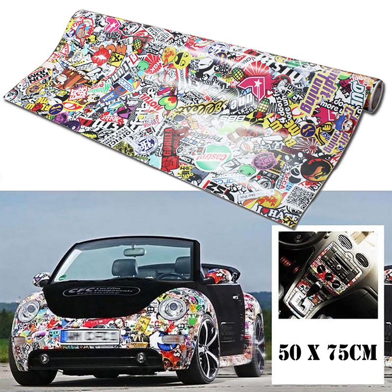 Rock Panda สติ๊กเกอร์สําหรับติดตกแต่งรถยนต์ขนาด 20x30 นิ้ว