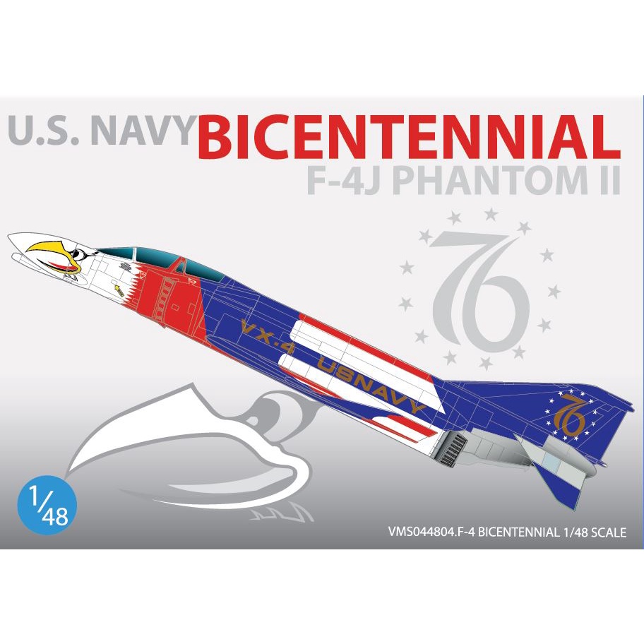 รูปลอกน้ำ VEHA DECAL DECAL สเกล 1/48 U.S. NAVY BICENTENNIAL F-4J PHANTOM II 'Vandy 76"