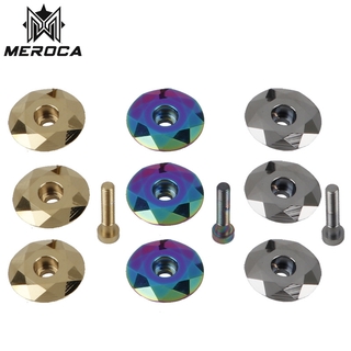 MEROCA ฝาครอบชุดหูฟังจักรยาน ด้วยสกรู MTB อลูมิเนียมอัลลอยด์ CNC 28.6mm สำหรับจักรยานเสือภูเขาและจักรยานเสือหมอบหัวหลอดอุปกรณ์ขี่จักรยาน