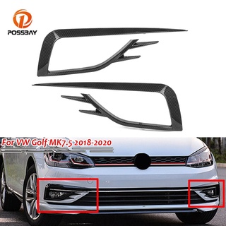 ขายดี ฝาครอบไฟตัดหมอก คาร์บอนไฟเบอร์ สําหรับ VW Golf MK7.5 2018 2019 2020