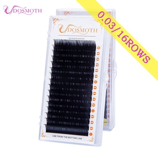 DOSMOTH ขนตา ขนตาปลอม 0.03 B/C/CC/D  16Rows Very soft lash individual eyelash lashes eyelash extension