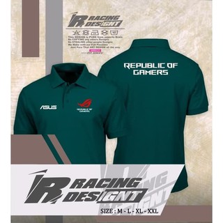 ใหม่ล่าสุด เสื้อโปโล คุณภาพดี ลาย Asus ROG Gammers Distro