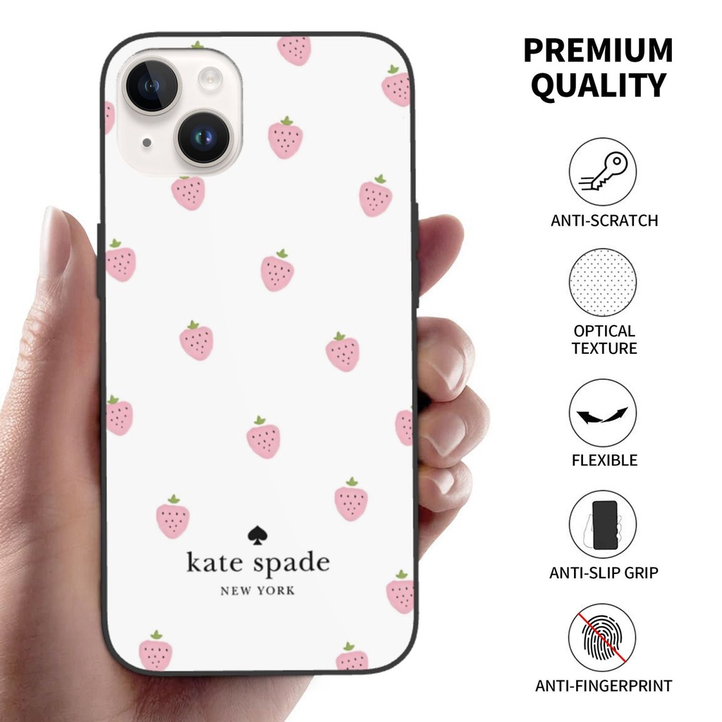 เคสโทรศัพท์มือถือ ลาย Kate Spade แฟชั่นใหม่ สําหรับ IPhone 12 13 14 15 Pro Max X XR 7 8 Plus Mini